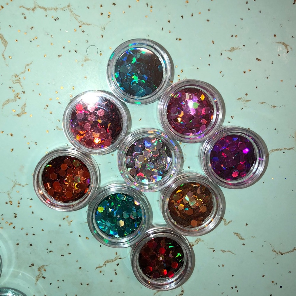 Chunky glitter makeup Bundle